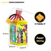 Аккумулятор 29.6V 1550мАч 8S 140C LiPo XT60 GNB