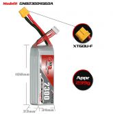 Аккумулятор 14.8V 2200мАч 4S 60C LiPo XT60 GNB