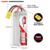 Аккумулятор 14.8V 900мАч 4S 110C LiPo XT90S GNB